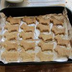 17 Place biscuits on tray and preheat oven to 160c