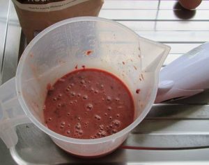 Blended liver cake mix