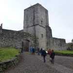 Visitors entering Mugdock castle!