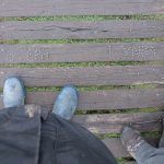 Names stapled into the walkway