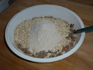 add flour and oats to oatcake recipe