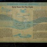 A sign detailing the early years of the Clyde