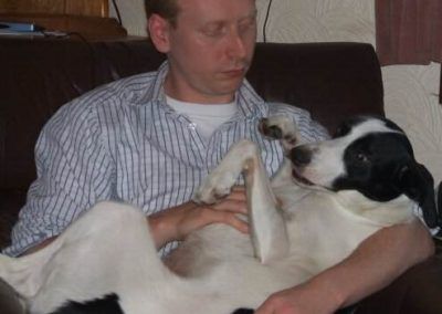 Me and my first dog Juno!