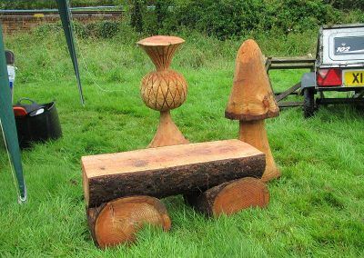 Chainsaw carved products