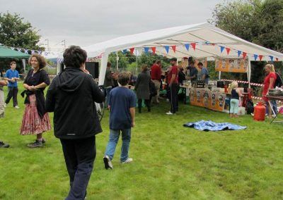 The beer tent!