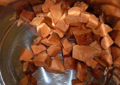 add 2 large sweet potatoes