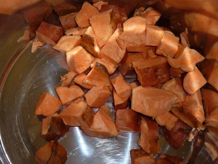 add 2 large sweet potatoes