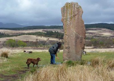 graffiti arran stone monument