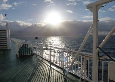 leaving arran on the ferry