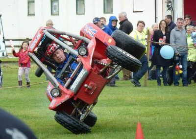 Driving on two wheels