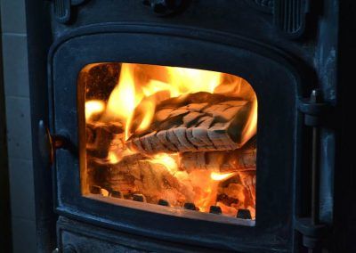 wood burning stove