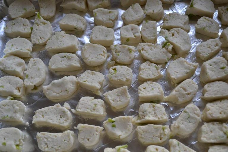 biscuits on tray