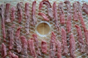 sliced beef on tray