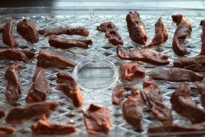 sliced heart on tray