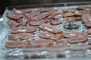 sliced kidney on tray