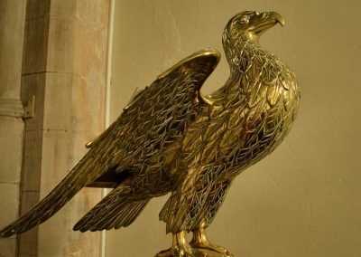 Gold eagle in cathedral of the isles