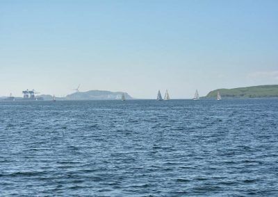 view from ferry to millport