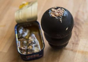 kong filled with sardines