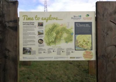 Sign at Overtoun Estate