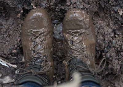 muddy boots