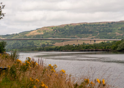 Erskine bridge as seen from the Erskine Riverfront Walkway