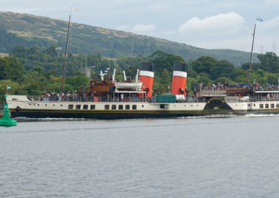 close up of the waverley passing erskine