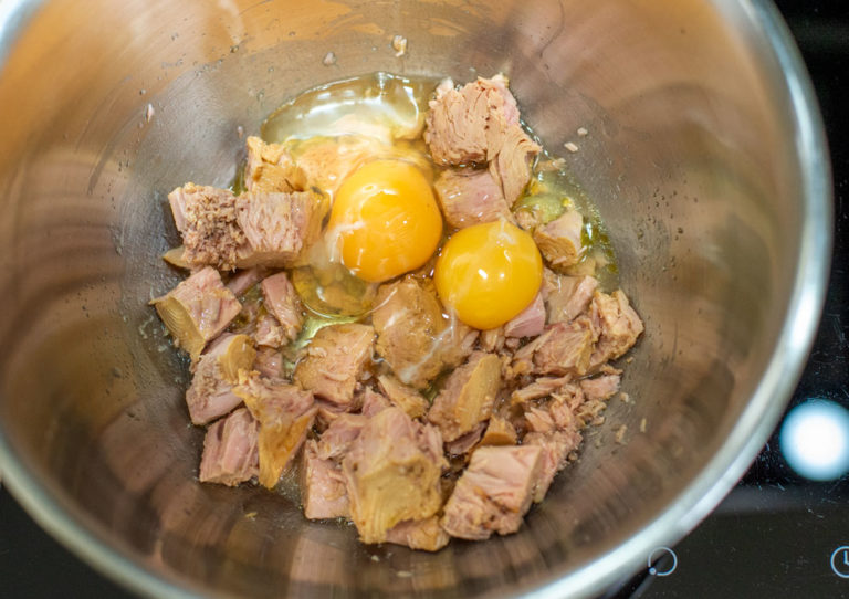 eggs in mixing bowl