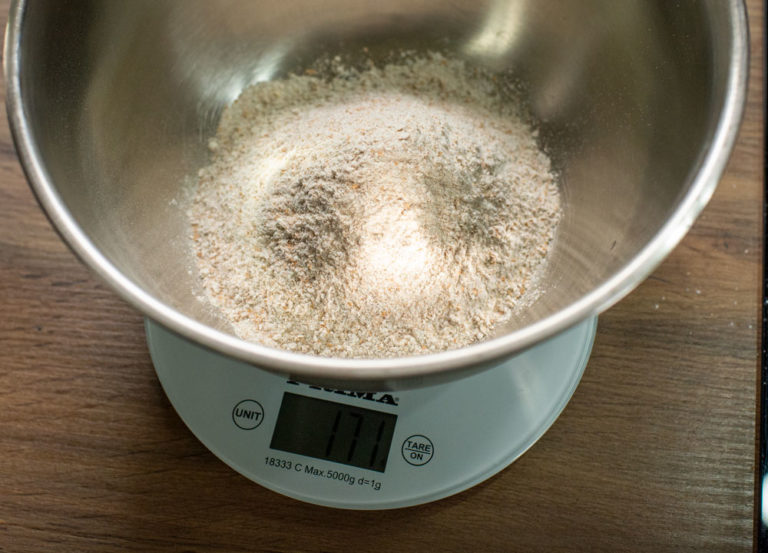 170g of wholemeal flour