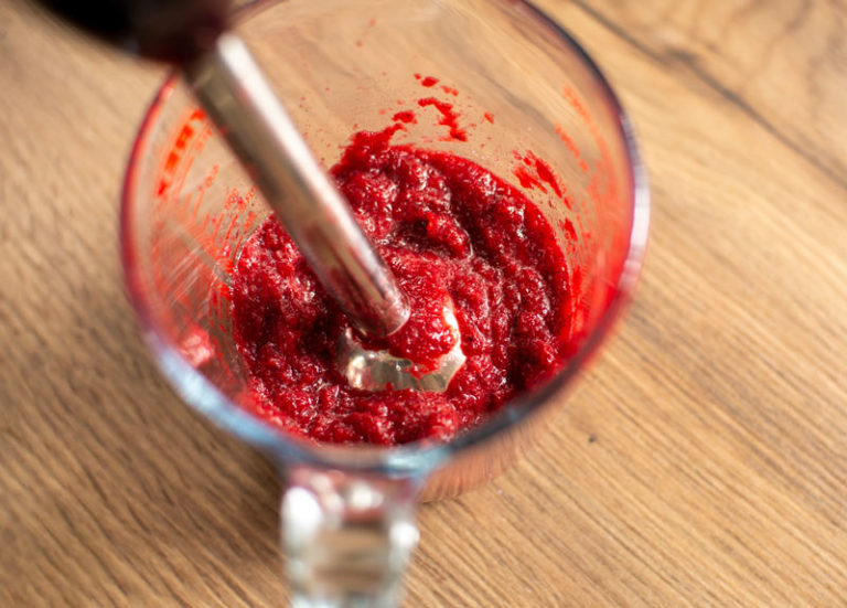 blending beetroot