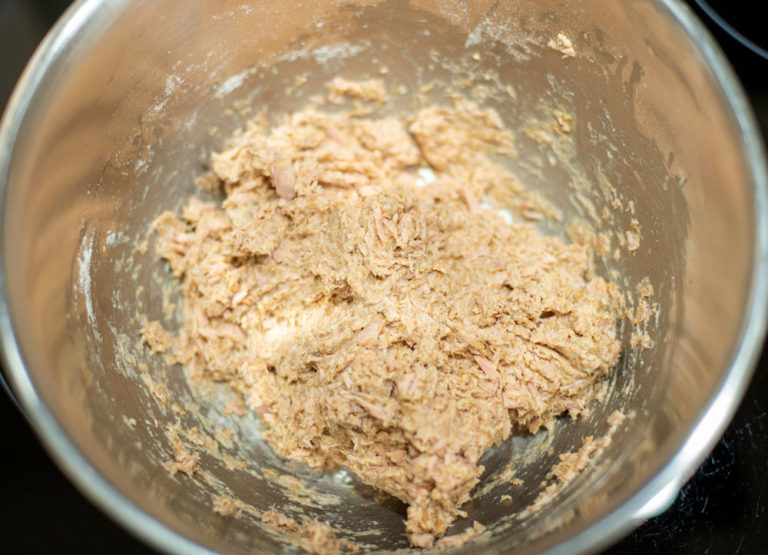 mixed dog cake dough