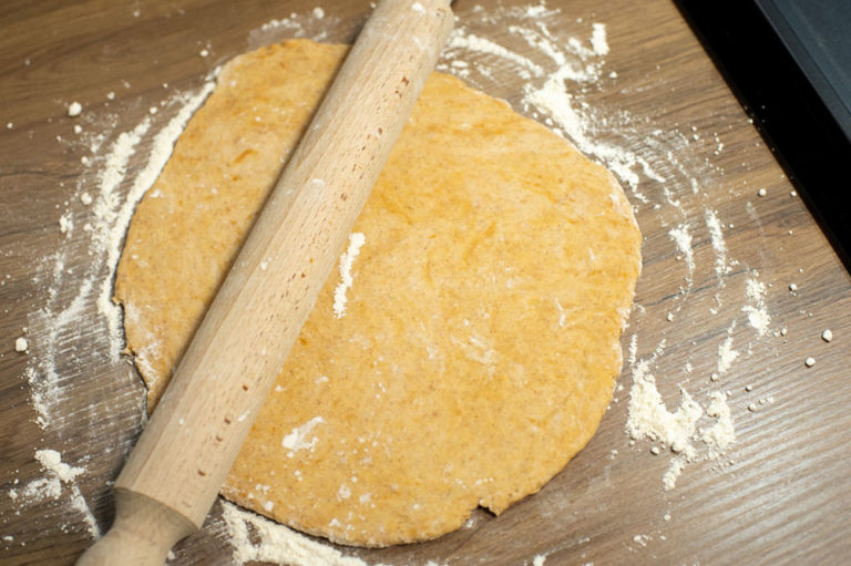 rolled out dough