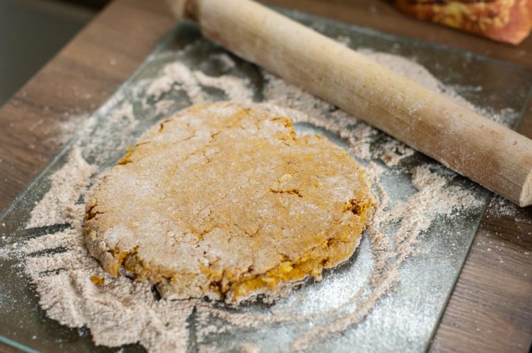 rolled out dog biscuit dough