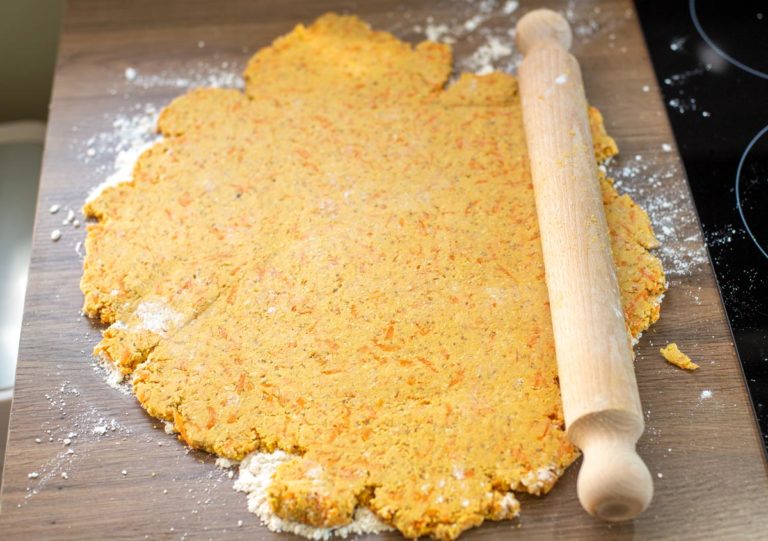 rolled out dog biscuit dough