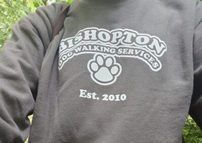 sweater with dtf transfer logo