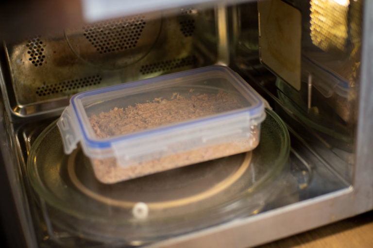 dog cake in microwave